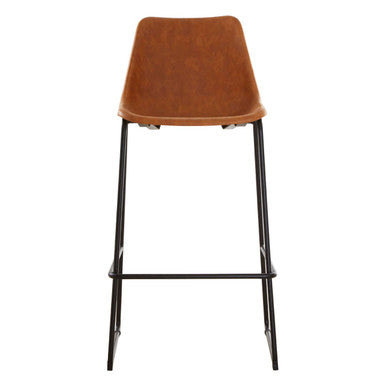 Dalston Camel Bar Stool With Black Legs
