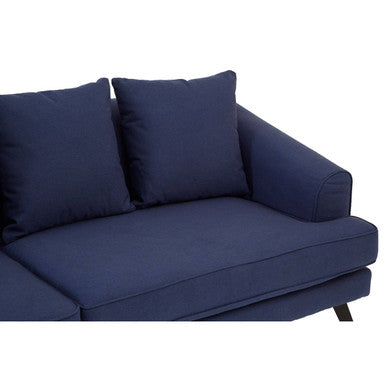 Mylo 3 Seater Navy Fabric Sofa
