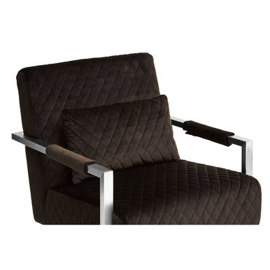 Gatsby Black Fabric Armchair