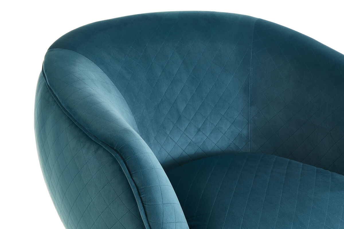 Oscar Teal Fabric Chair