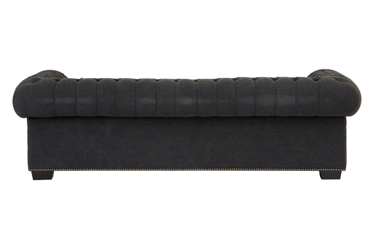 Lincoln 3 Seater Charcoal Fabric Sofa