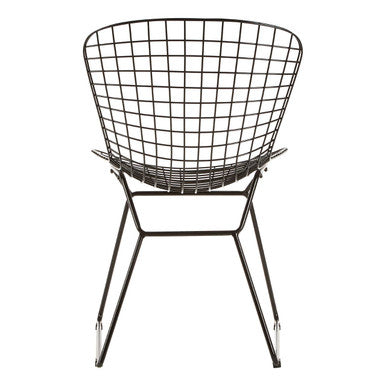 District Black Metal Wire Chair
