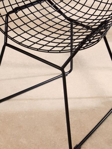 District Black Metal Wire Chair - Image 10