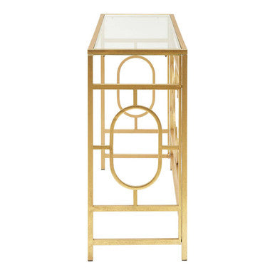 Merlin Gold Leaf Console Table