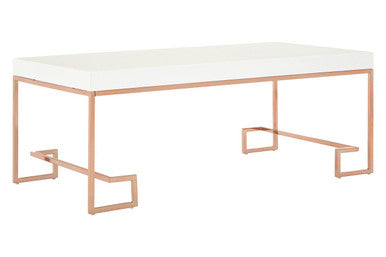 Allure Rose Gold Angled Legs Coffee Table - Image 4