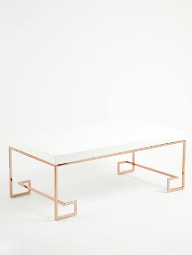 Allure Rose Gold Angled Legs Coffee Table - Image 6