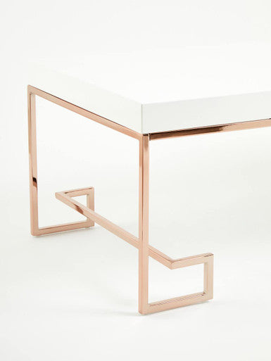Allure Rose Gold Angled Legs Coffee Table - Image 7