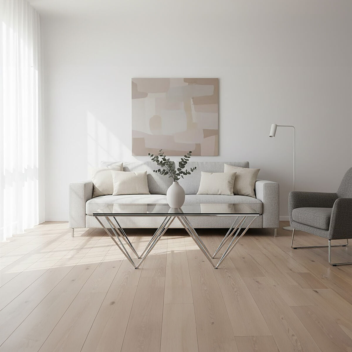 Allure Coffee Table With Triangular Base