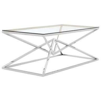 Allure Silver Rectangular Coffee Table