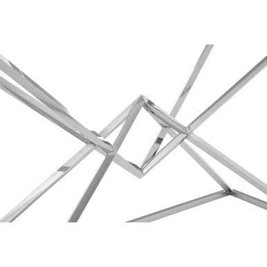 Allure Tempered Glass Rectangular Console Table - Image 10