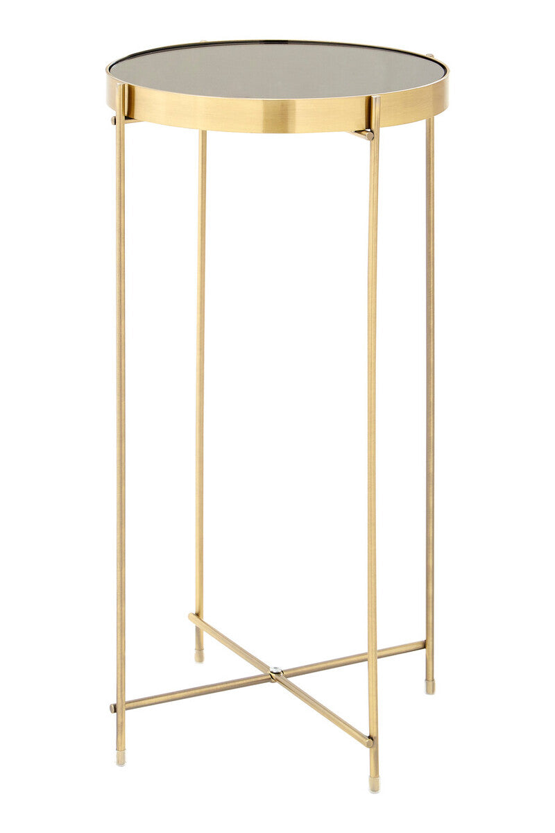 Allure Black Mirror Tall Side Table