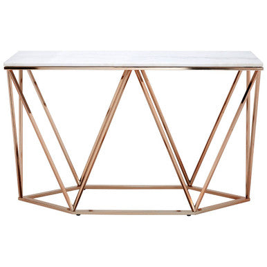 Allure Rectangular Champagne Console Table - Image 2