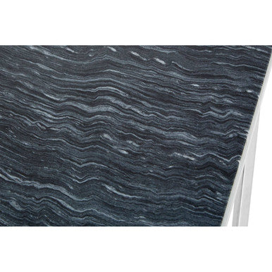 Allure Rectangular Black Marble Console Table