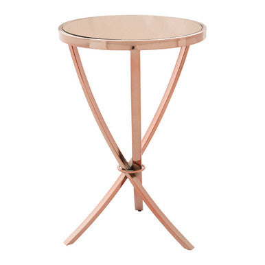 Allure Rose Gold Pinched Side Table