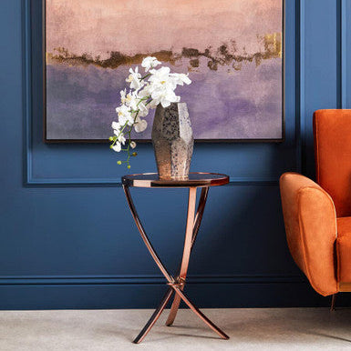 Allure Rose Gold Pinched Side Table - Image 2