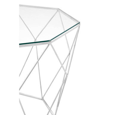 Shalimar Octagonal Silver Coffee Table