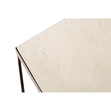 Shalimar Pentagonal Marble Top Side Table