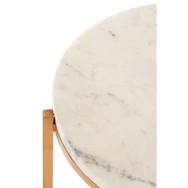 Shalimar Marble And Gold Round Table