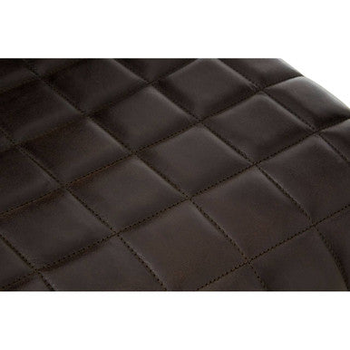 Buffalo Black Leather Weave Chair