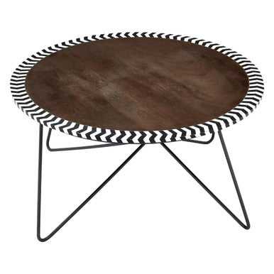 Artisan Acacia Wood Coffee Table - Image 3