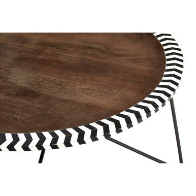 Artisan Acacia Wood Coffee Table - Image 4