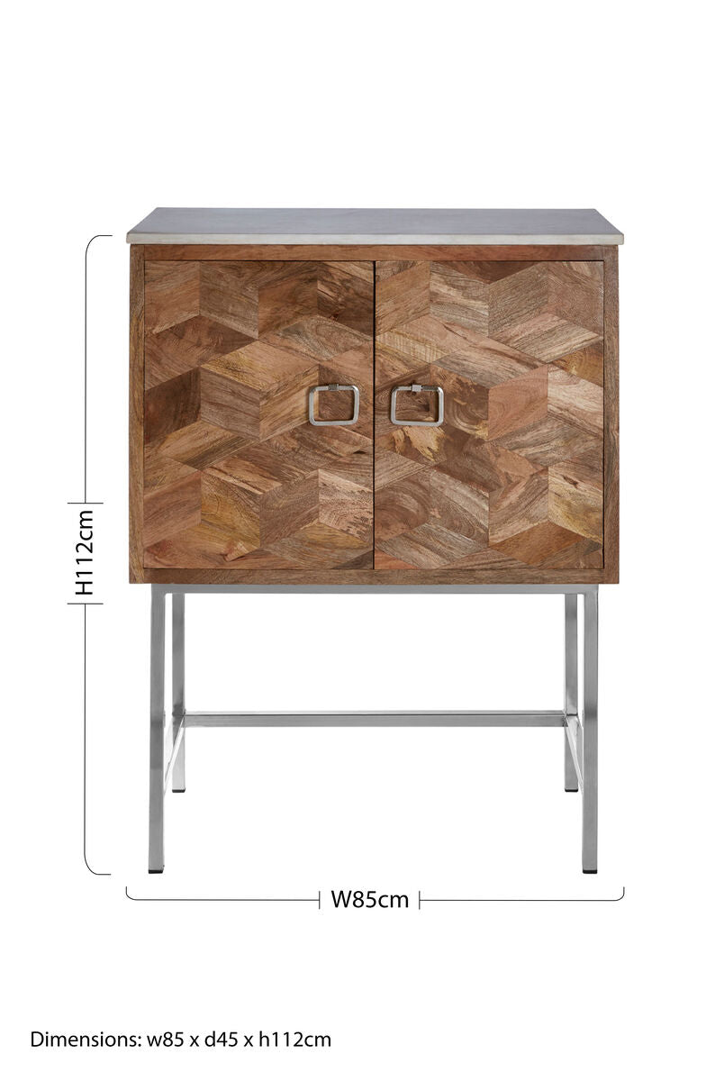 Nirav Geometric Design Cabinet