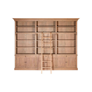 Lyon 3 Section Bookcase With Ladder