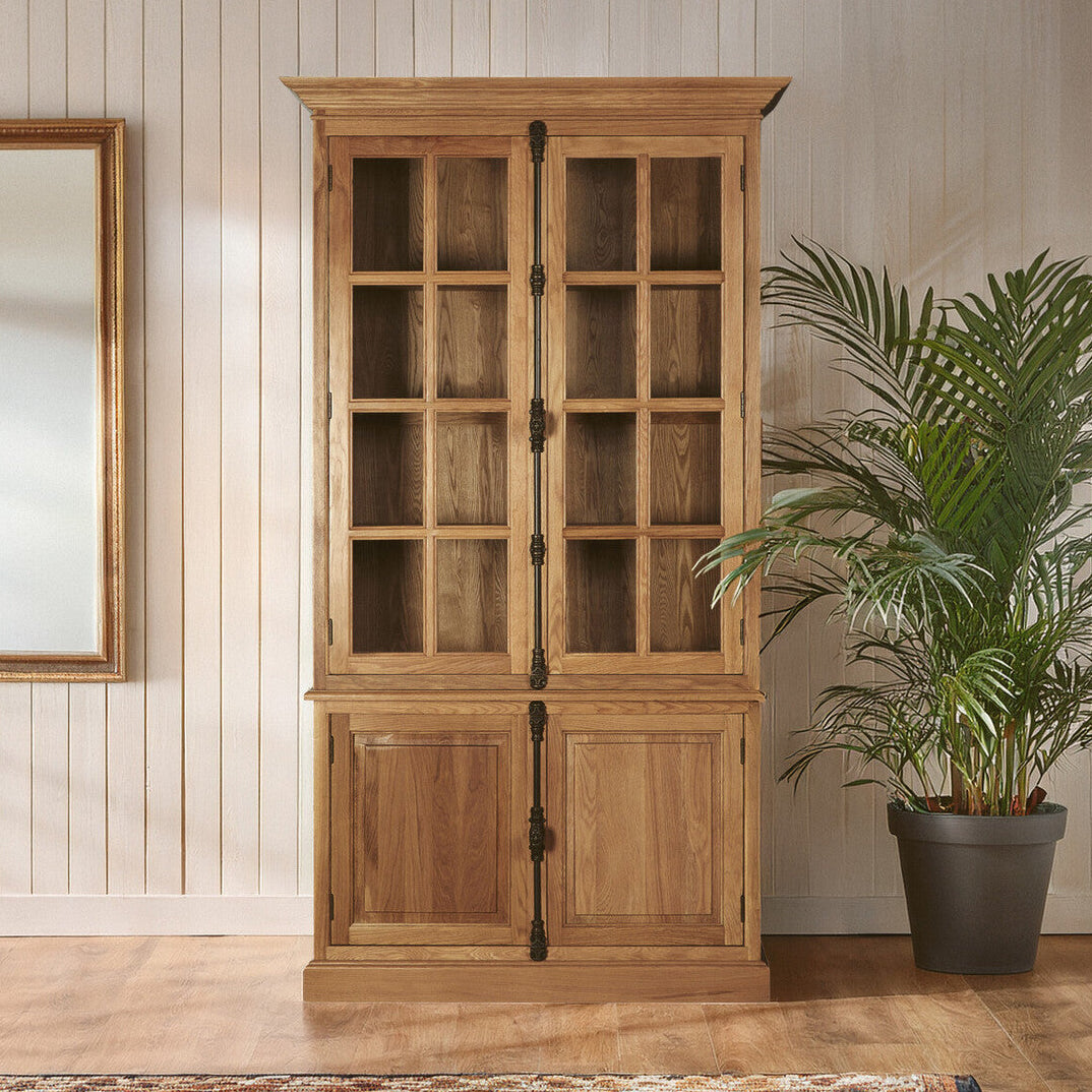Lyon Natural Oak Wood Tall Cabinet