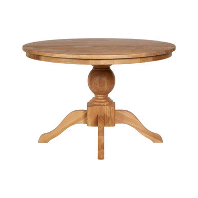 Lyon Natural Oak Wood Round Dining Table - Image 2