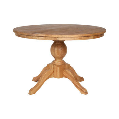 Lyon Natural Oak Wood Round Dining Table - Image 7
