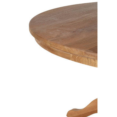 Lyon Natural Oak Wood Round Dining Table - Image 4