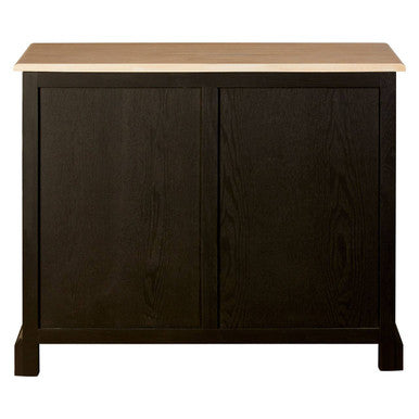 Lyon Black Oak Wood Sideboard