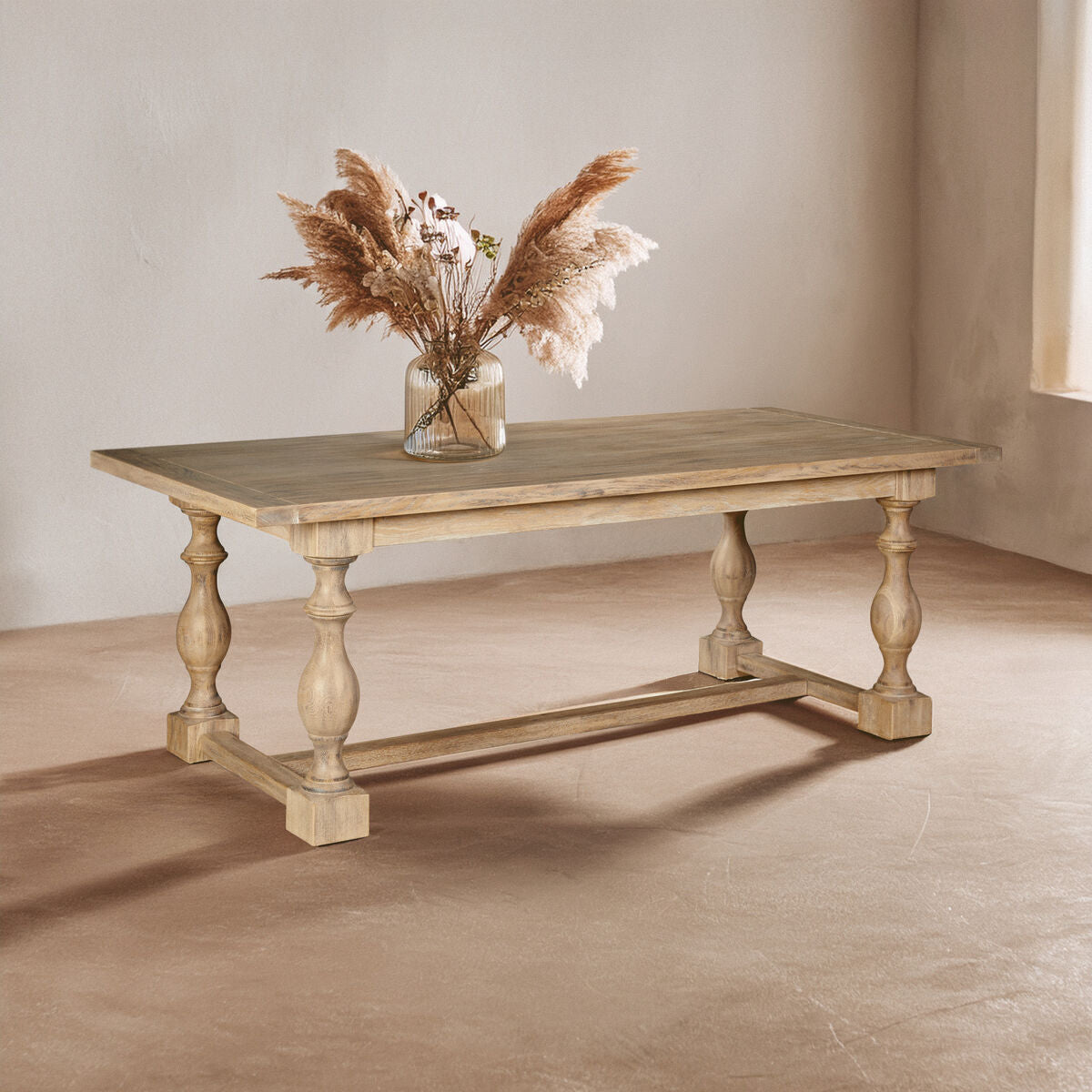 Lyon Whitewash Dining Table - Image 2