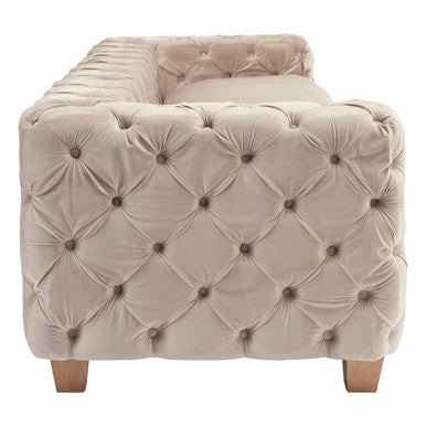 Ophelia 3 Seat Coffee Velvet Sofa