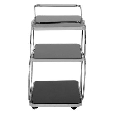 Alvaro Chrome Finish Drinks Trolley