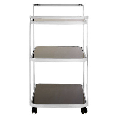 Alvaro Chrome Drinks Trolley