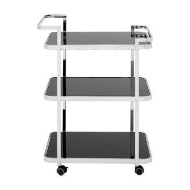 Alvaro Chrome Drinks Trolley
