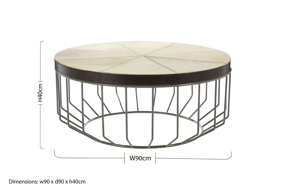 Kensington Townhouse Leather Coffee Table - Image 6