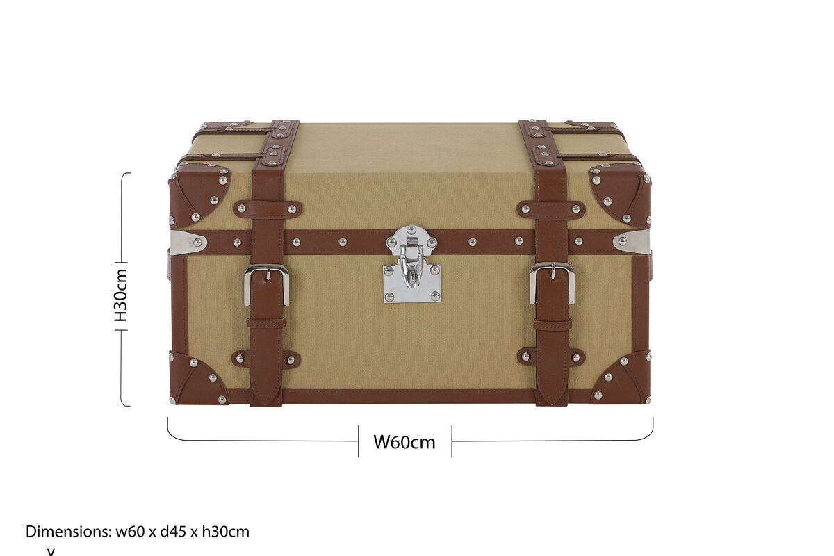 Columbus Small Canvas Storage Trunk