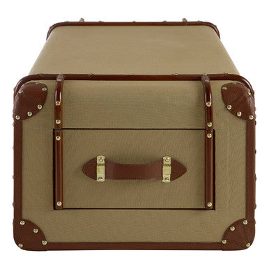 Columbus Canvas Trunk Design Coffee Table