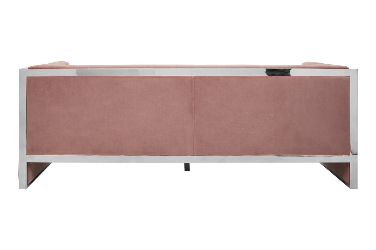 3 Seater Pink Velvet Sofa, Vogue