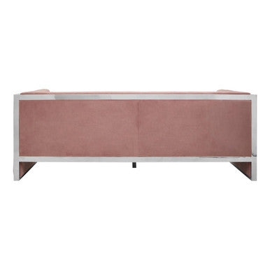 Vogue 3 Seat Pink Velvet Sofa