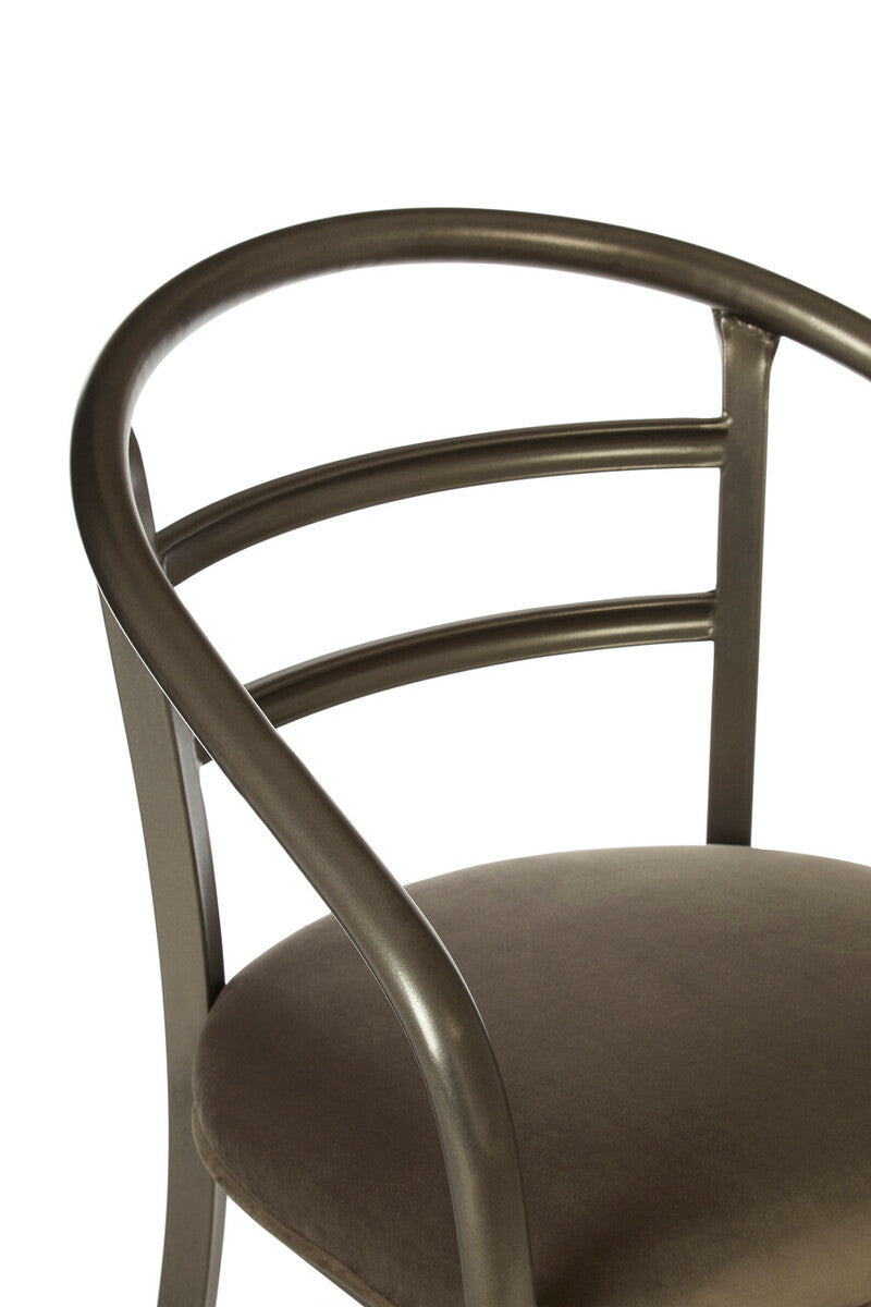 New Foundry Armchair With Curved Backrest