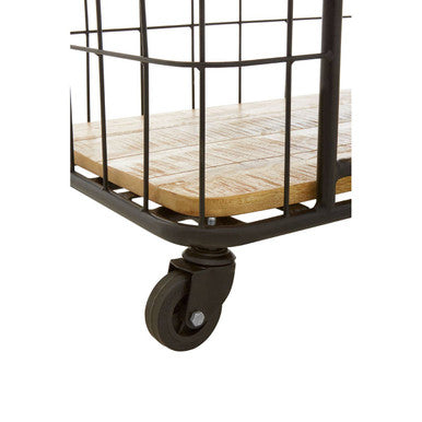 Crest 6 Tier Shelf Unit with Wheels