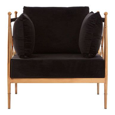 Novo Chair With Rose Gold Finished Metal Arms - Image 2