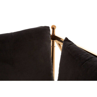 Novo 3 Seat Rose Gold Lattice Arms Sofa