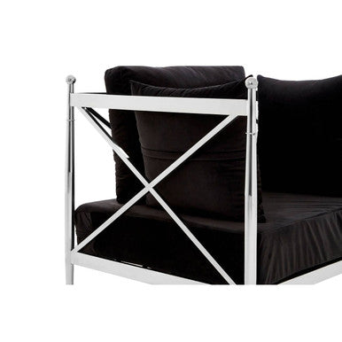 Novo Chair With Silver Lattice Arms