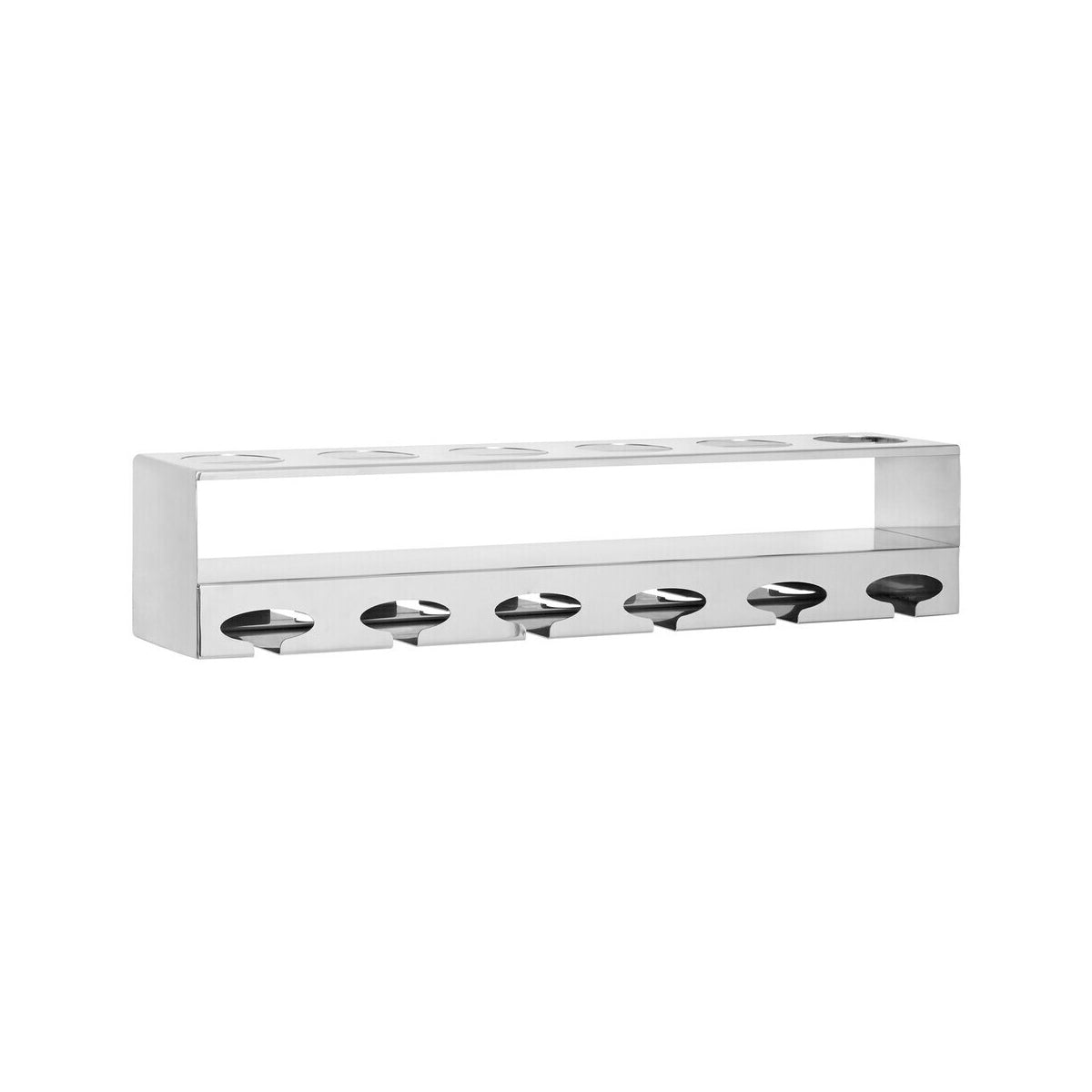 Novo 6 Bottle Silver Finish Wine Rack