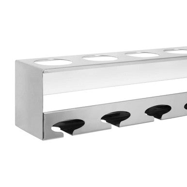 Novo 6 Bottle Silver Finish Wine Rack