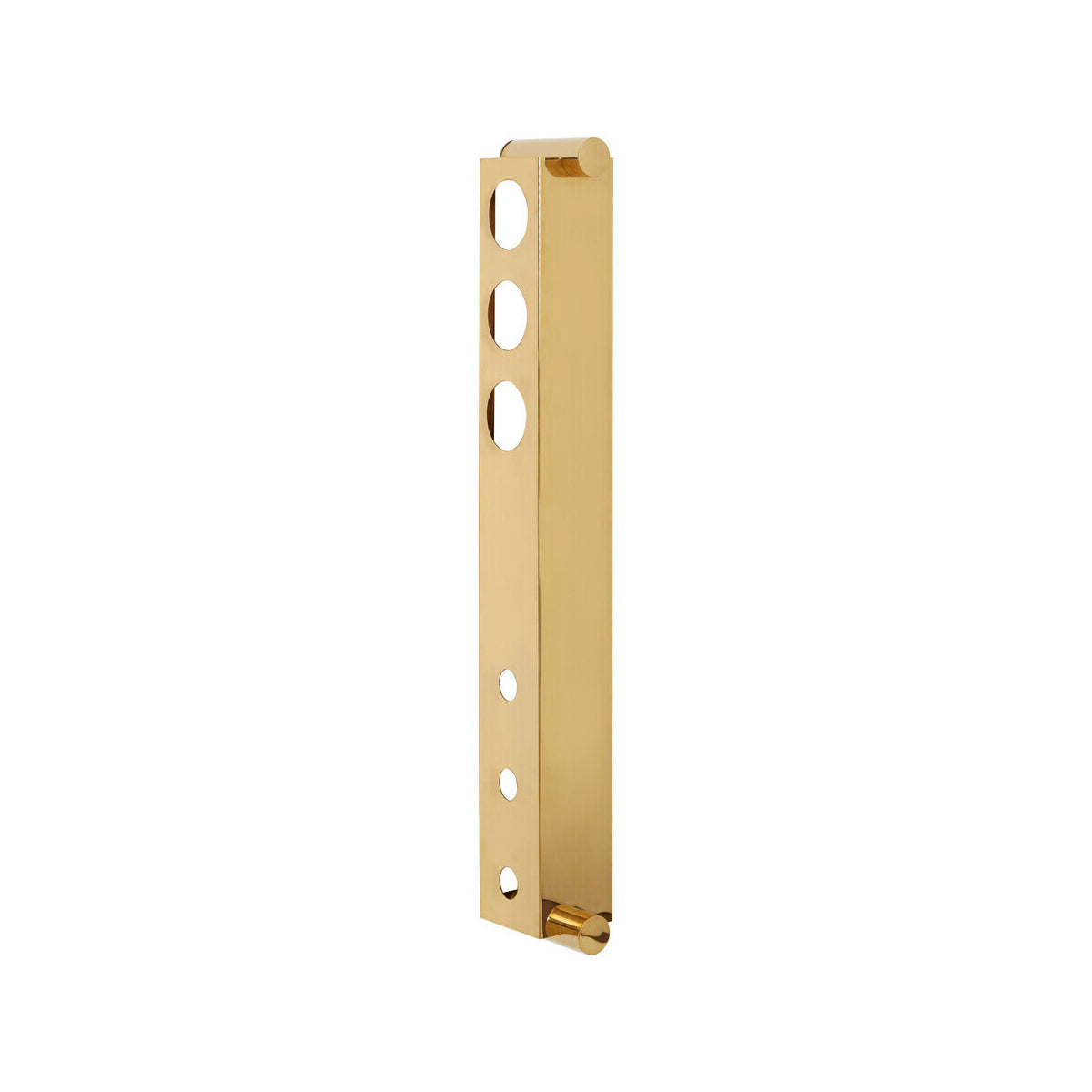 Novo 6 Bottle Gold Finish Vertical Wine Rack